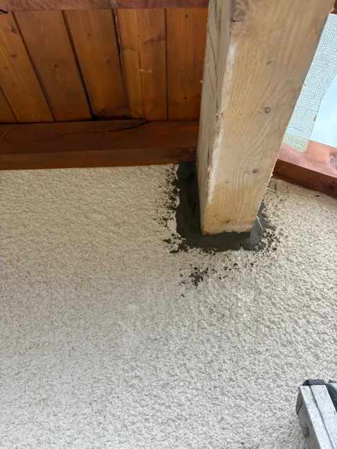 Bois de toiture après reprise