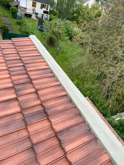 Détail de faîtage